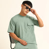 Utility Oversize Laurel Green Co-Ords Set Oversize Co-ords Bushirt