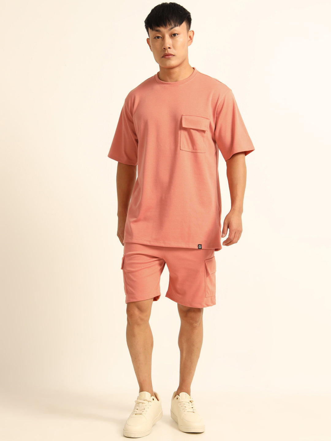 Utility Oversize Buff Orange Co-Ords Set Oversize Co-ords Bushirt