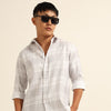 Grey Regular Fit Check Shirt Checks Shirt Bushirt
