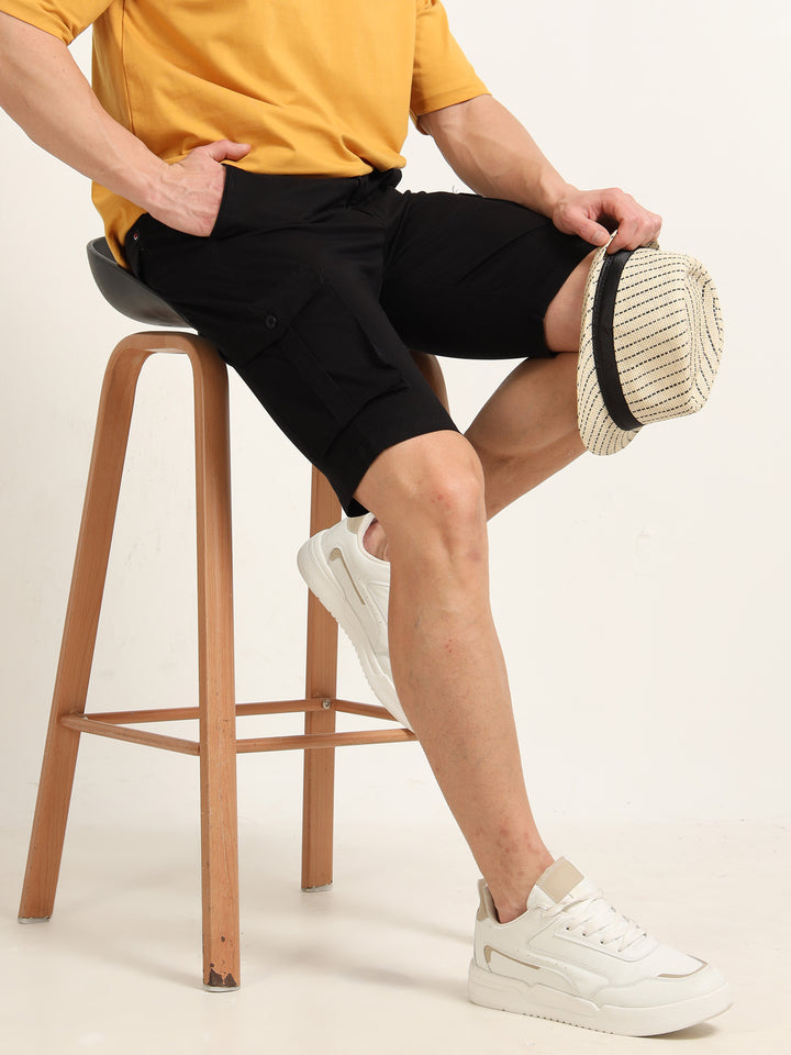 Black Cargo Shorts
