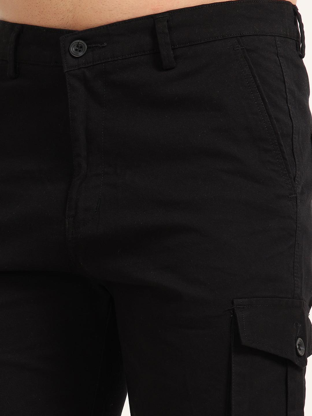 Black Cargo Shorts