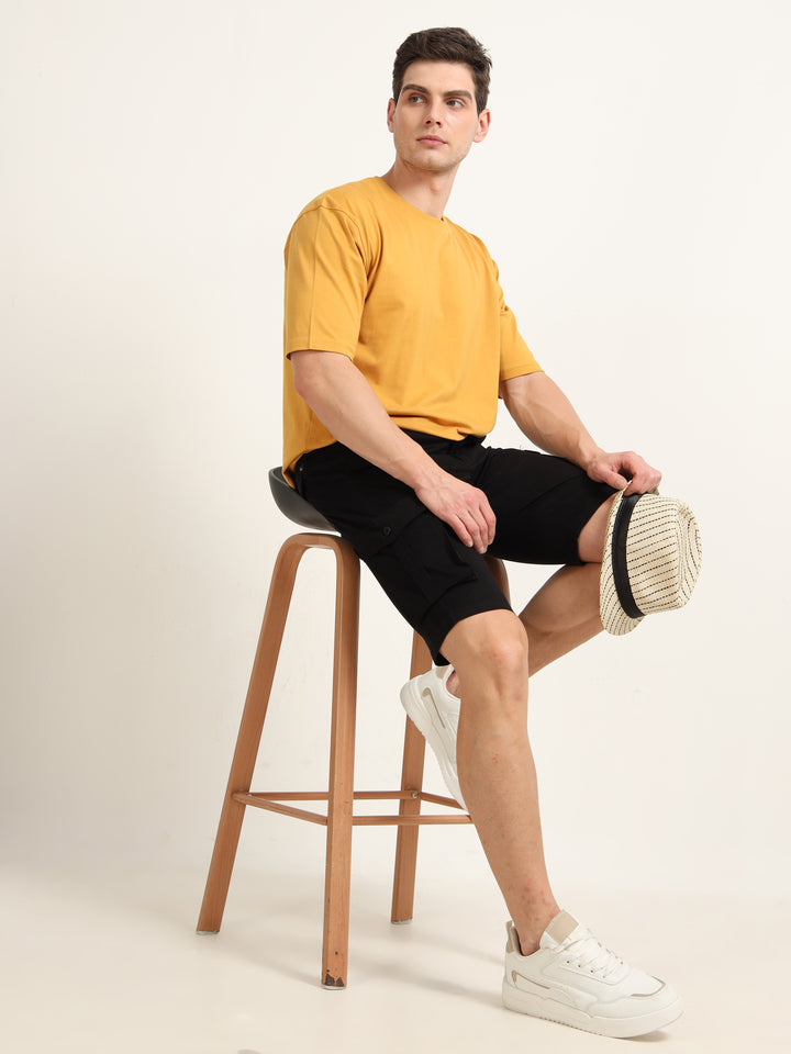 Black Cargo Shorts