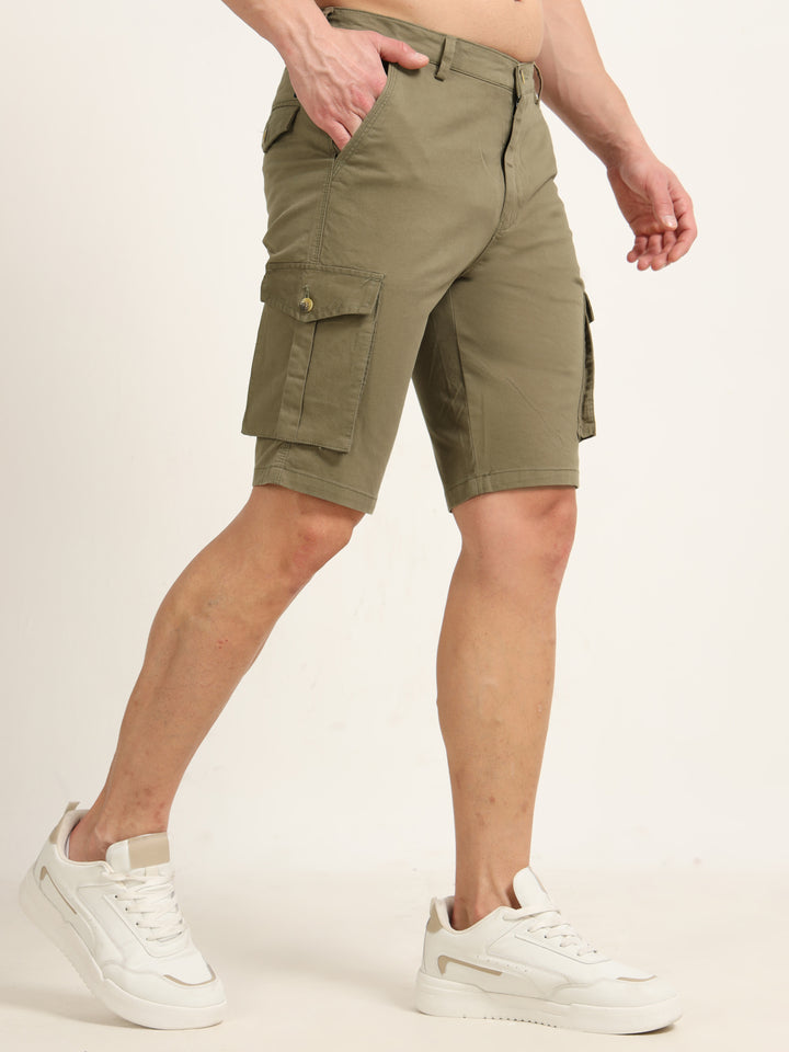 Khaki Cargo Shorts
