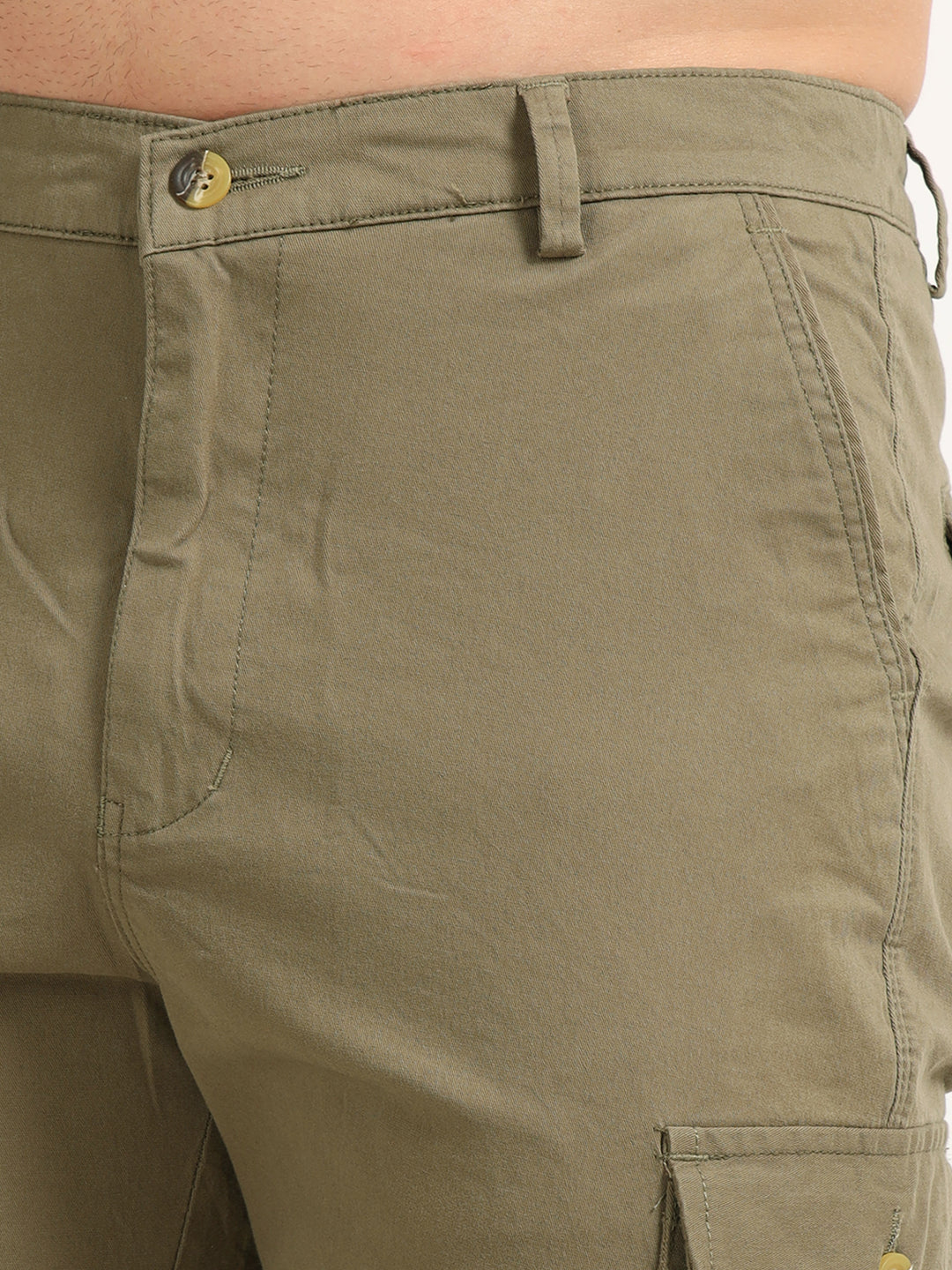 Khaki Cargo Shorts