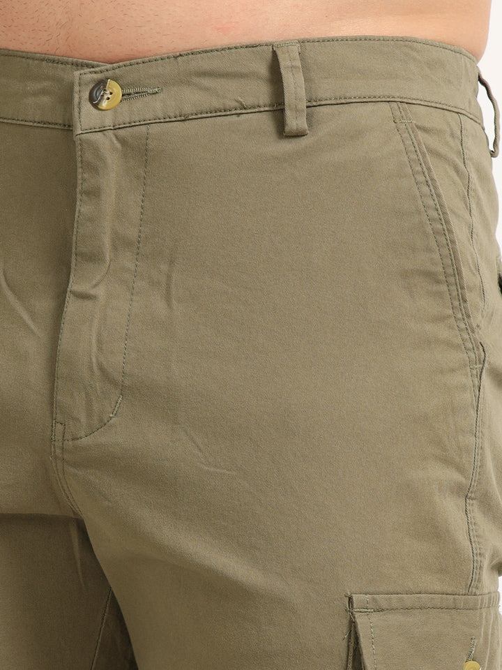 Khaki Cargo Shorts