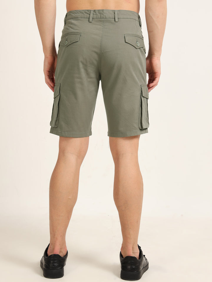 Ash Grey Cargo Shorts