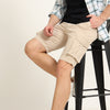 Cream Cargo Shorts Cargo Shorts Bushirt