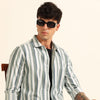 Blue Stripes Shirt Stripes Shirt Bushirt