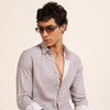 Light Pink Regular Fit Printed Shirt Printed Shirt Bushirt