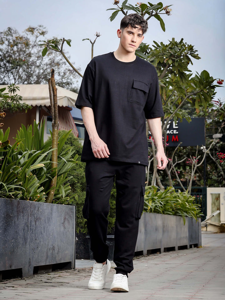 Black Oversize Co-Ords Oversize Co-ords Bushirt