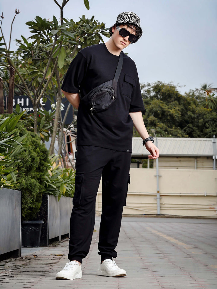 Black Oversize Co-Ords Oversize Co-ords Bushirt