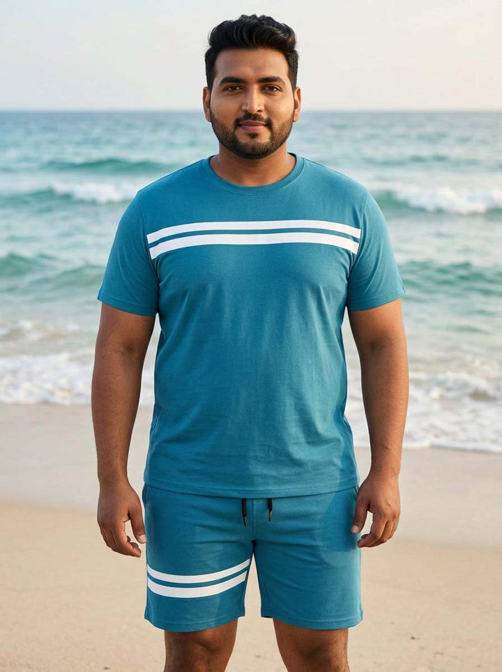 Bliss Teal Blue Plus Size Cotton Cotton