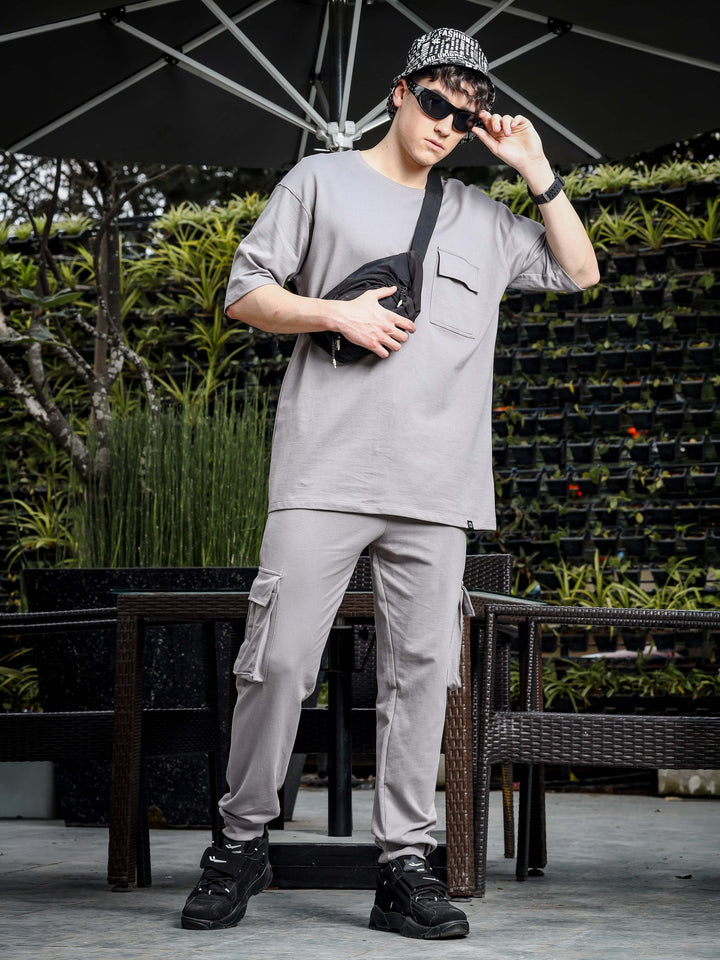 Light Grey Oversize Co-Ords Oversize Co-ords Bushirt