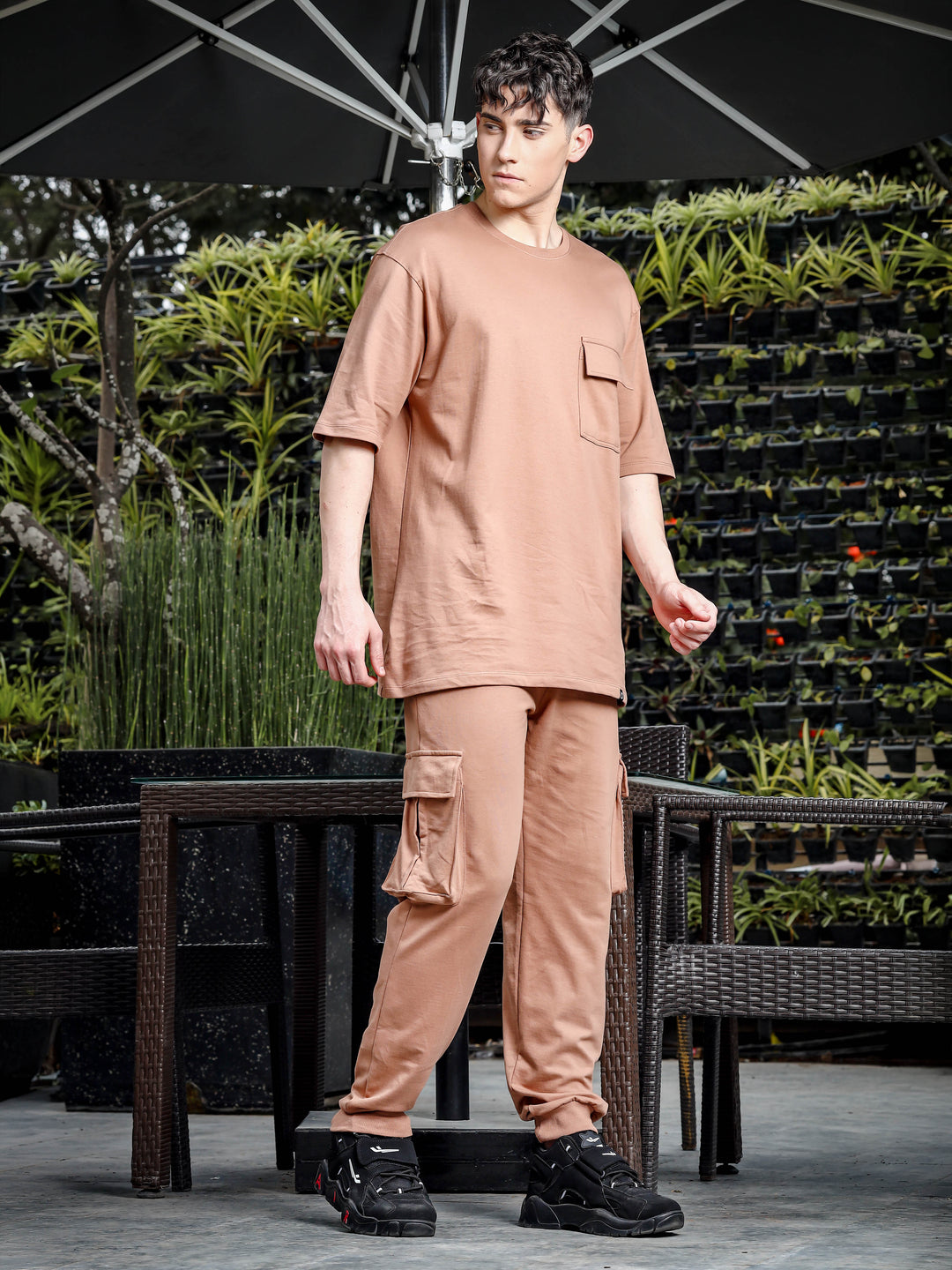 Fawn Brown Oversize Co-Ords Oversize Co-ords Bushirt