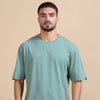 Emerald Oversize Solid T-Sirt Oversize T-Shirt Bushirt