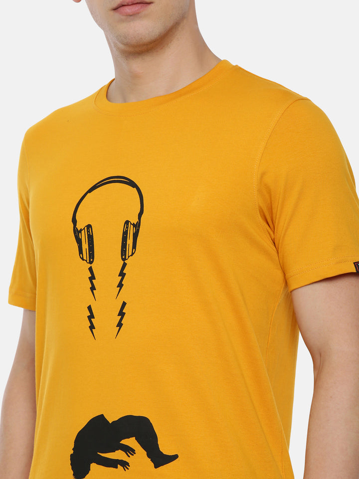 Head Phone T-Shirt Graphic T-Shirts Bushirt   