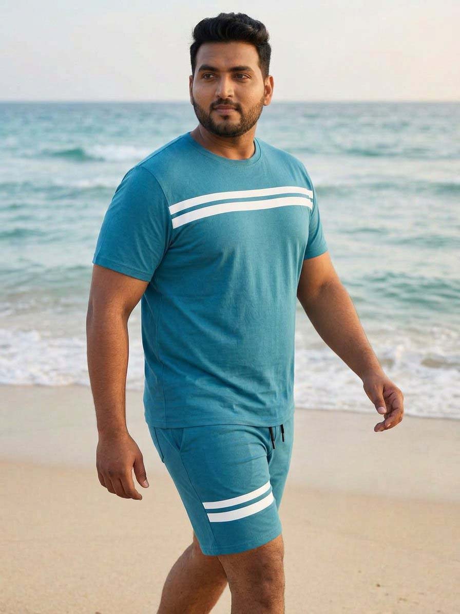 Bliss Teal Blue Plus Size Cotton Cotton