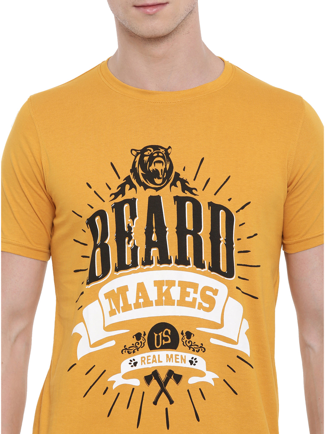 Beard Makes Us Real Man T-Shirt Graphic T-Shirts Bushirt   