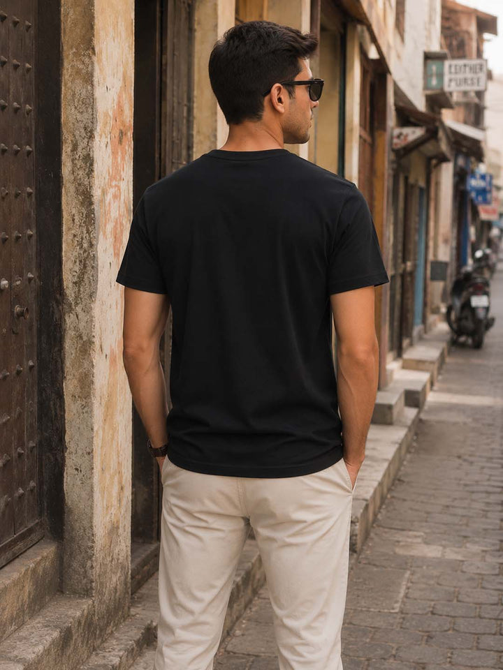 Adventure Black Classic Fit T-Shirt Graphic T-Shirts Bushirt