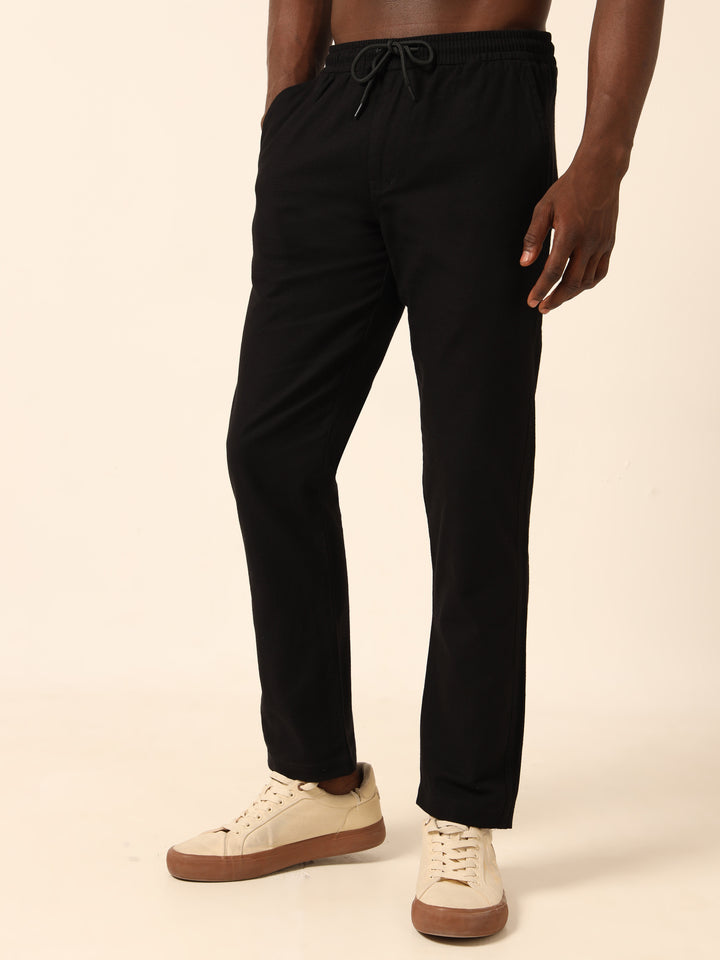 Black Linen Trouser