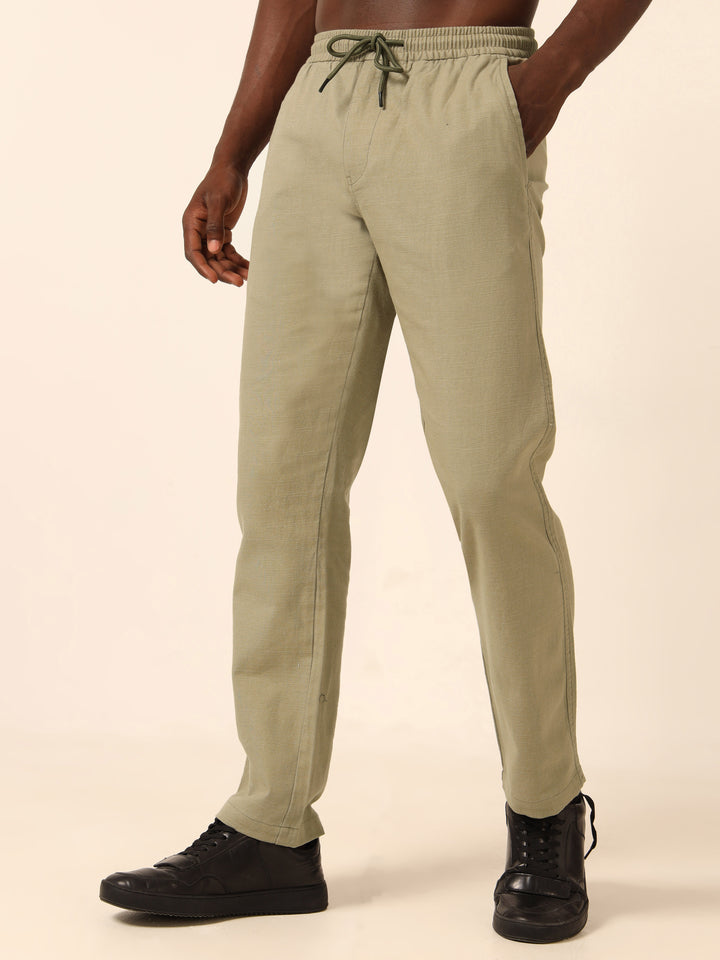 Sage Green Linen Trouser