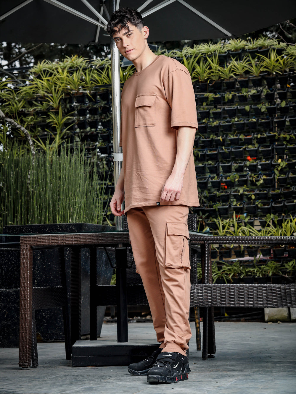 Fawn Brown Oversize Co-Ords Oversize Co-ords Bushirt