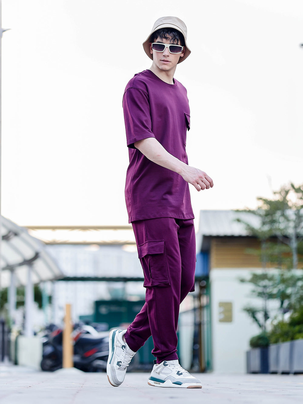 Maroon Oversize Co-Ords Oversize Co-ords Bushirt