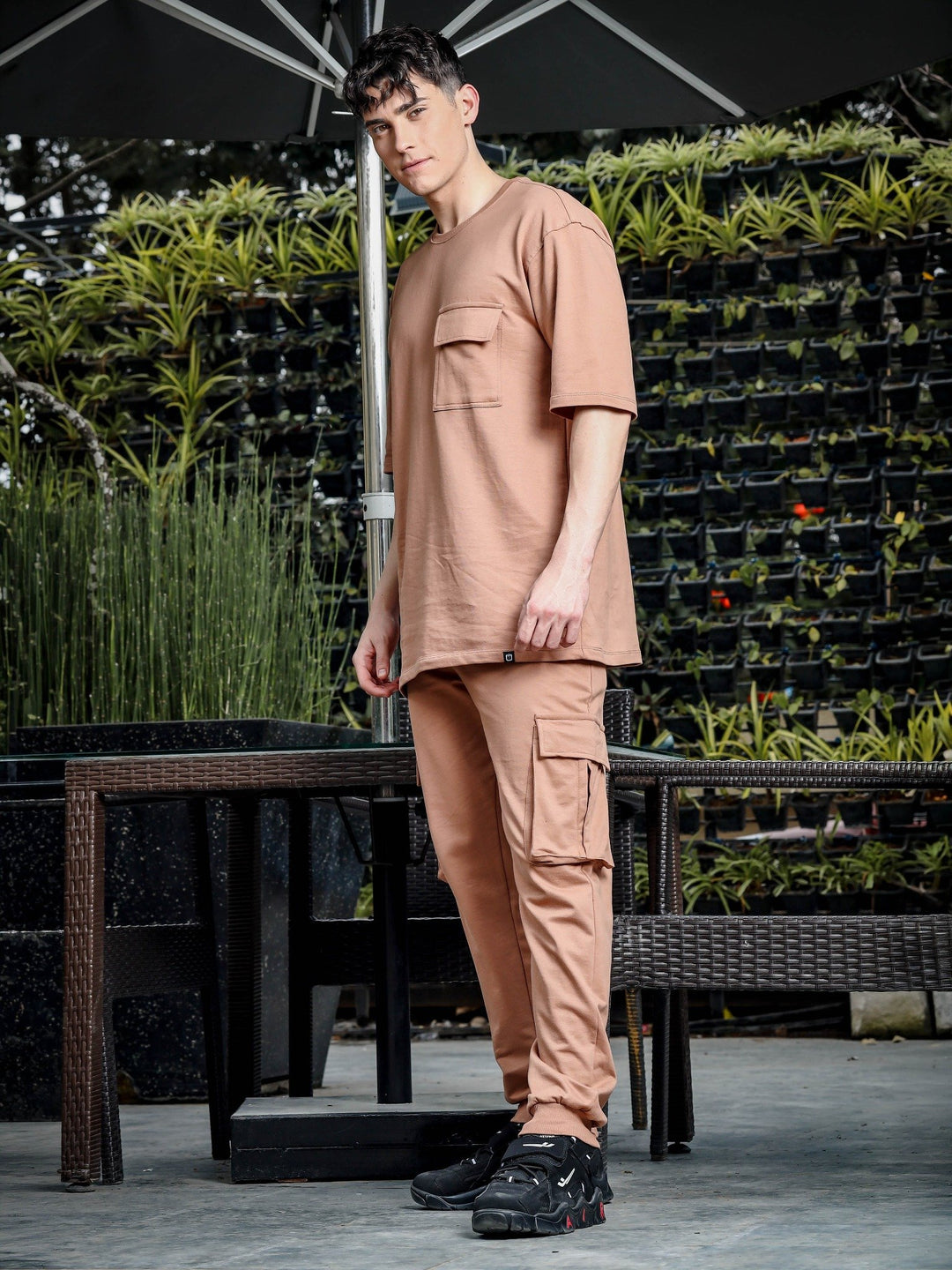 Fawn Brown Utility Oversize Co-Ords Oversize Co-ords Bushirt