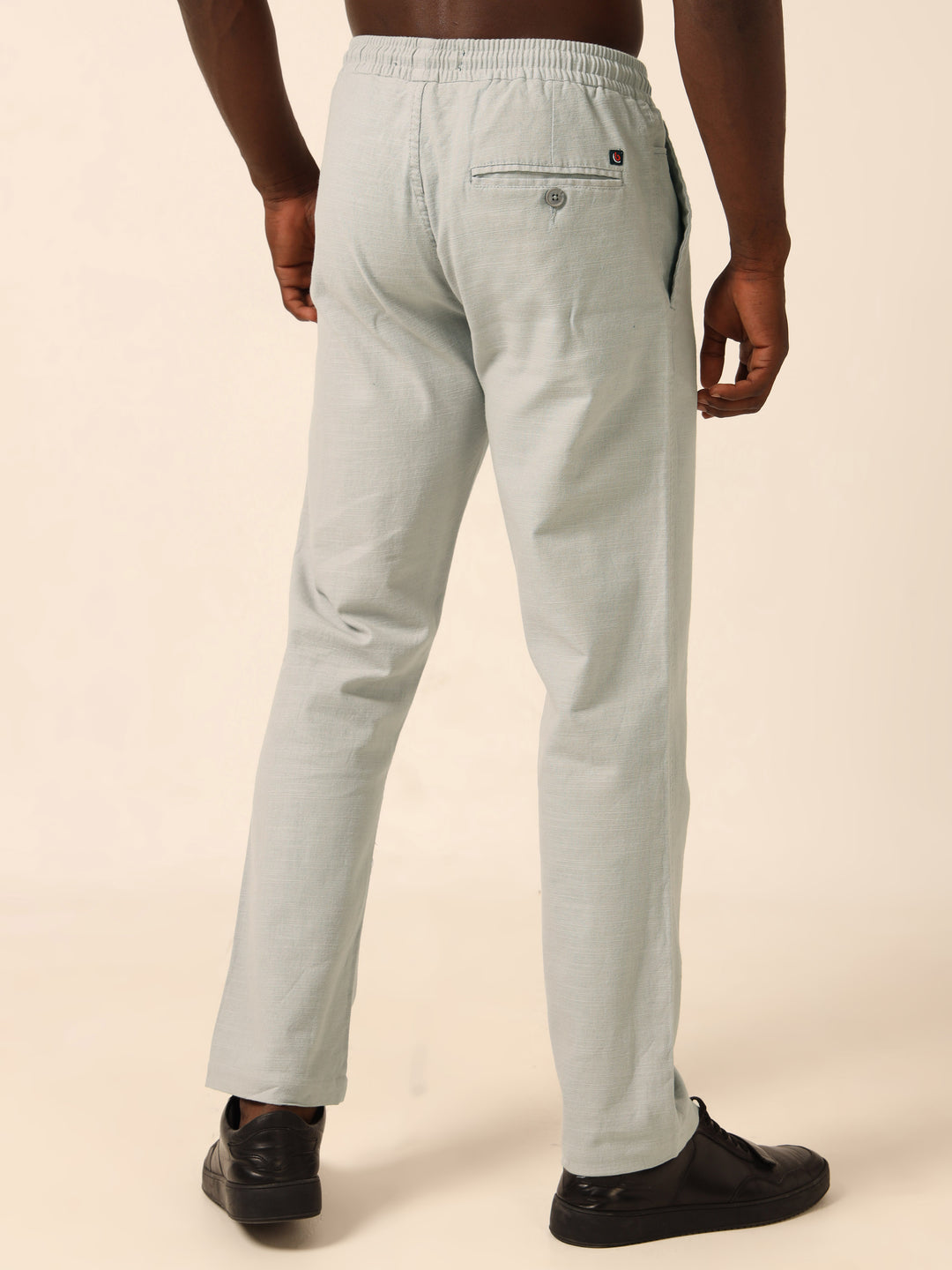 Pastel Grey Linen Trouser