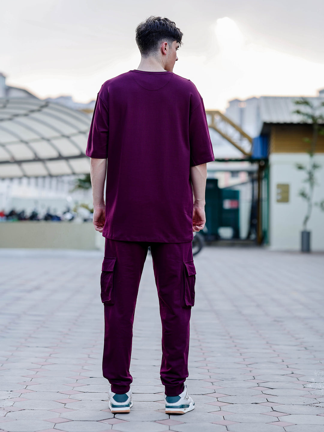 Maroon Oversize Co-Ords Oversize Co-ords Bushirt