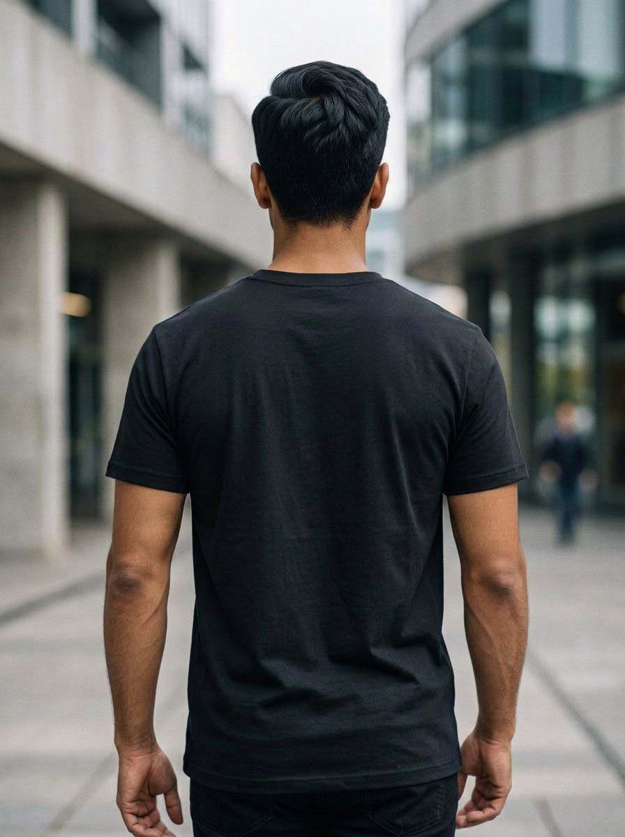 Share Signal Black Classic Fit T-Shirt
