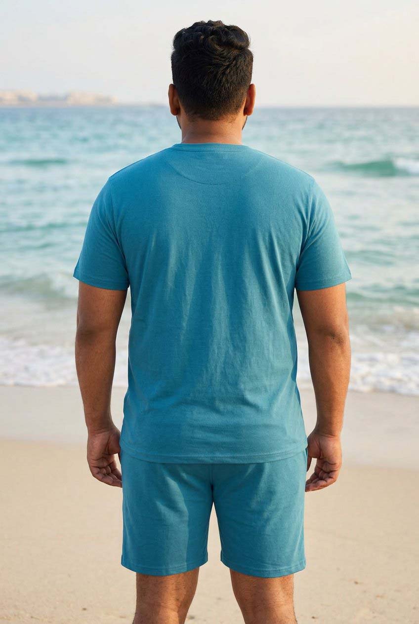 Bliss Teal Blue Plus Size Cotton Cotton