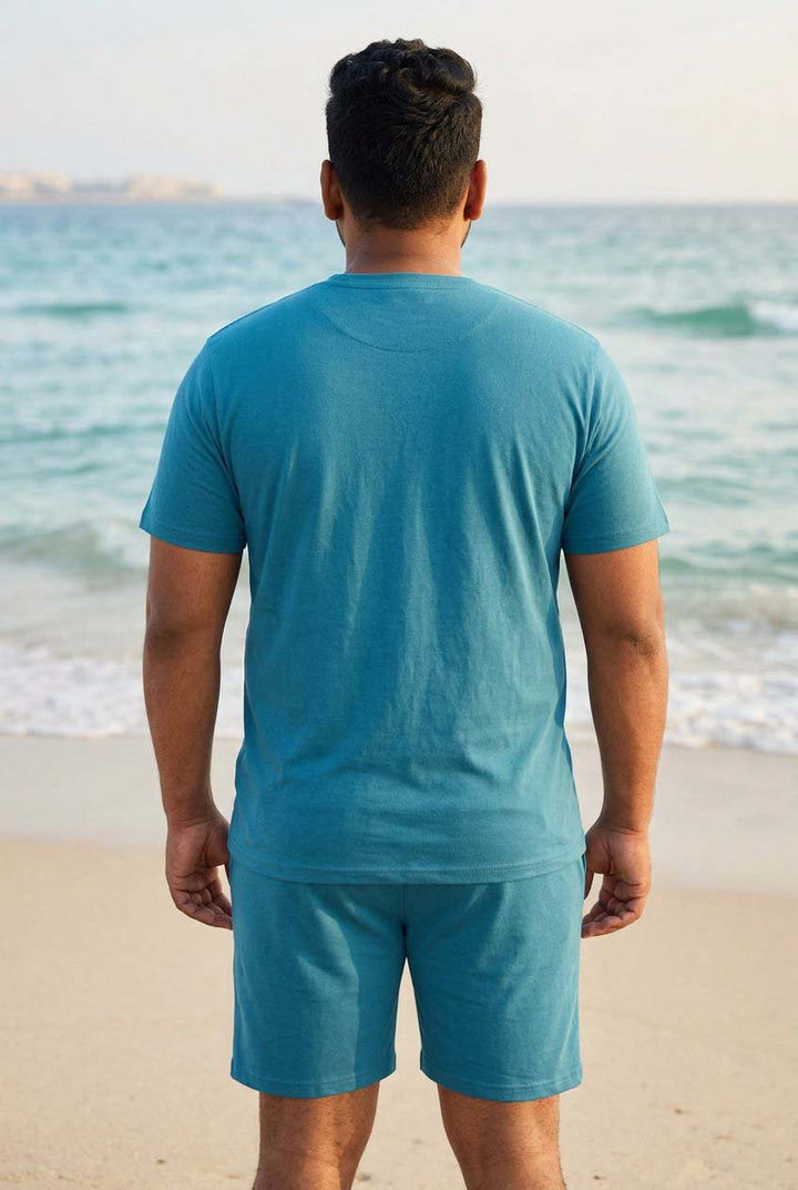Bliss Teal Blue Plus Size Cotton Cotton