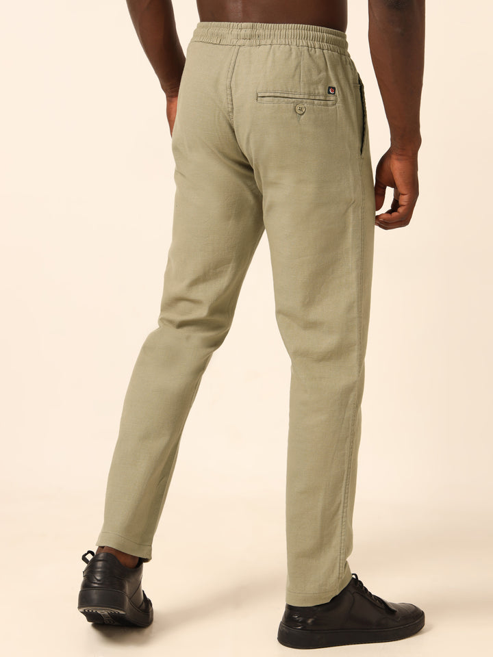 Sage Green Linen Trouser