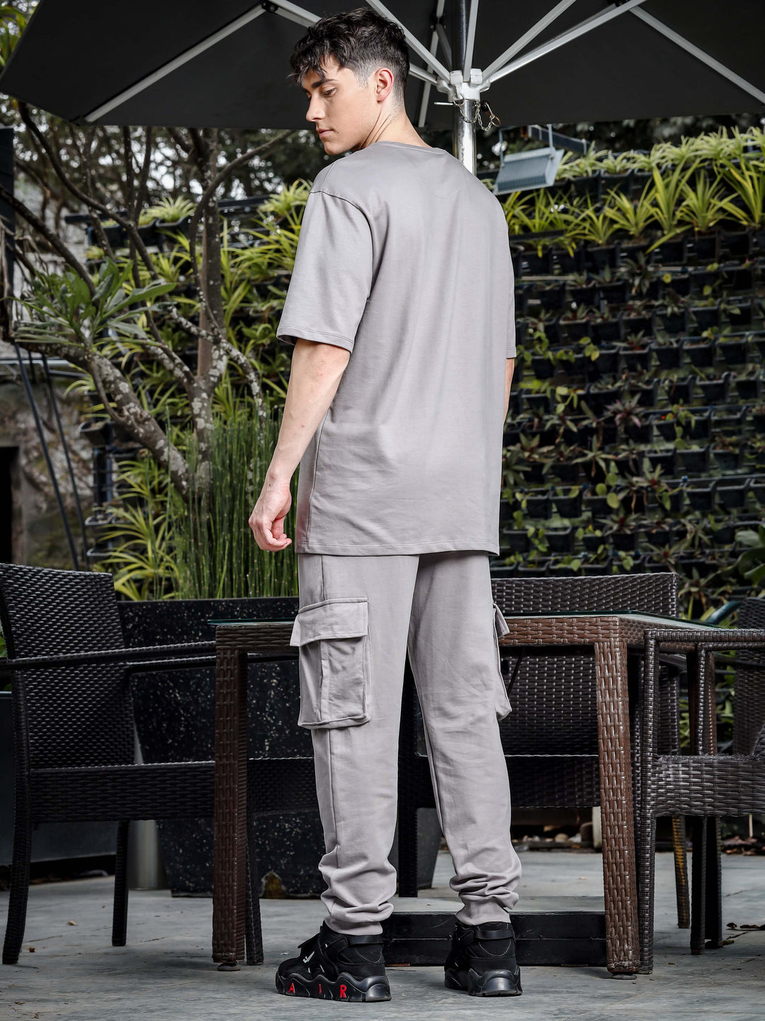 Light Grey Oversize Co-Ords Oversize Co-ords Bushirt