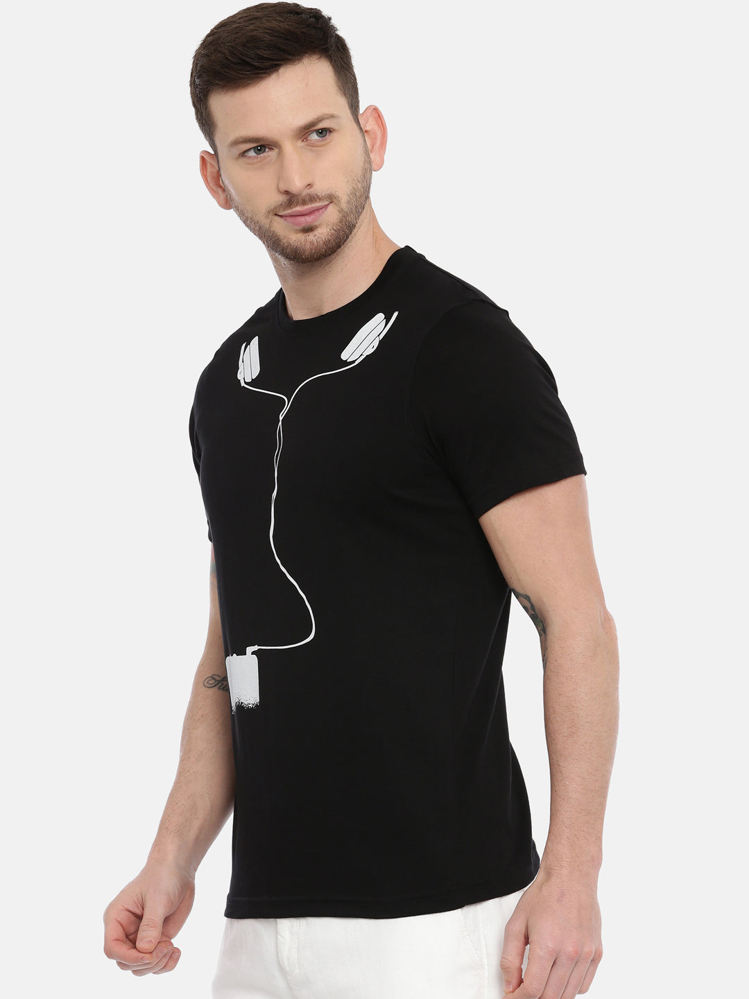Headphone T-Shirt Graphic T-Shirts Bushirt   