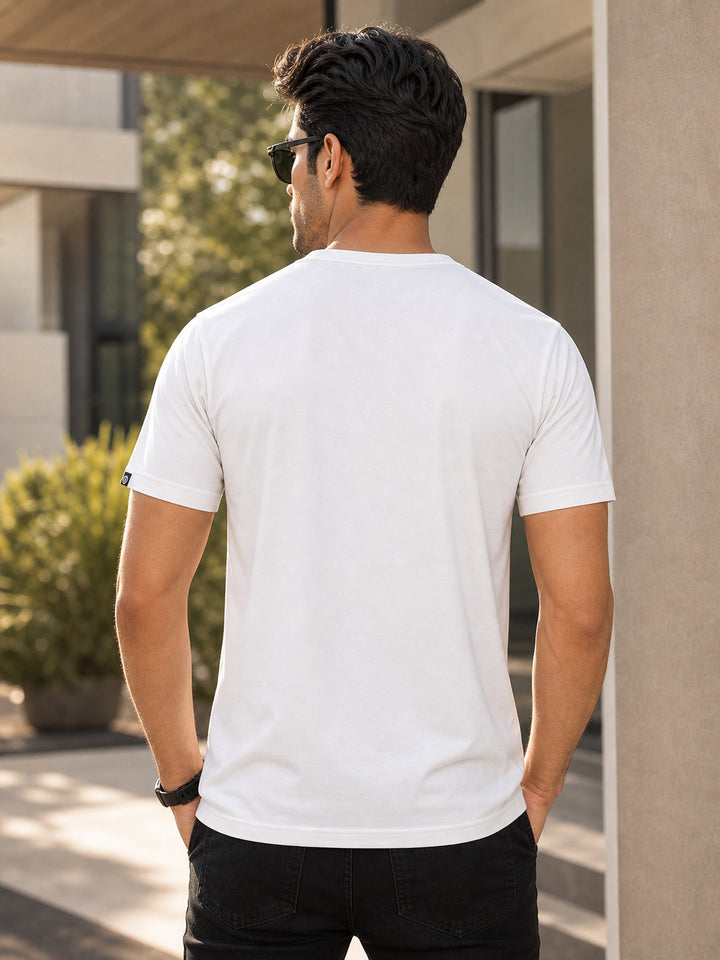 No Signal White Classic Fit T-Shirt Graphic T-Shirts Bushirt