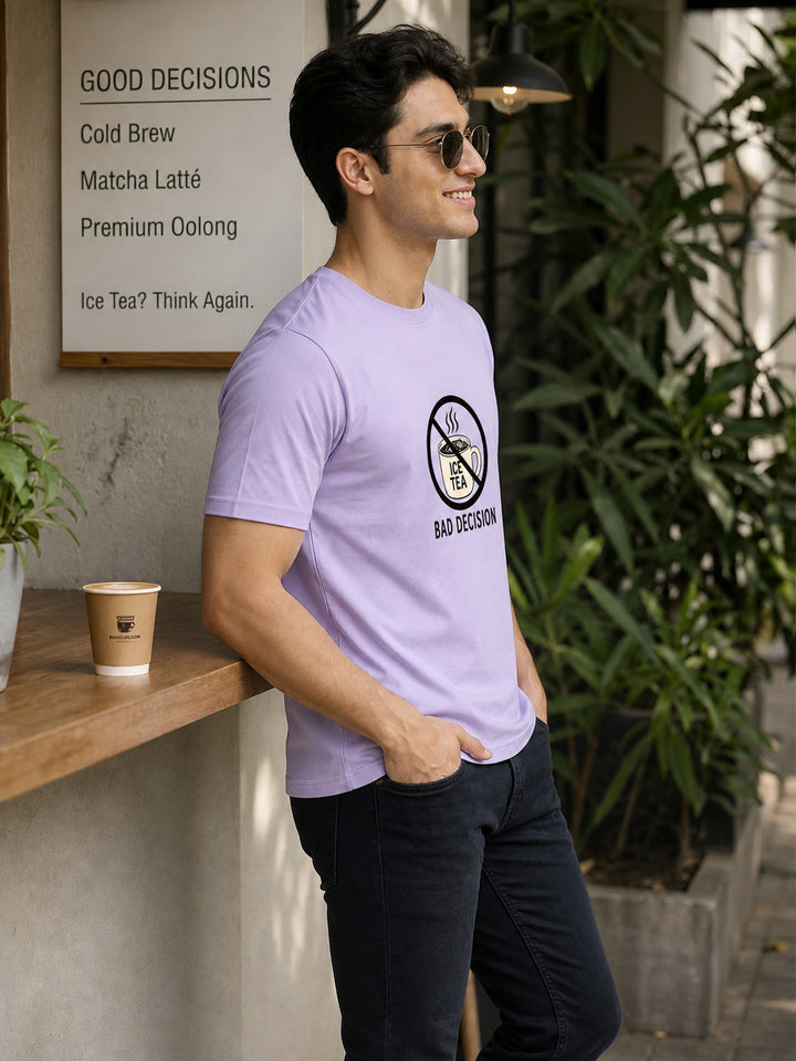 Bad Decision Lilac T-Shirt Graphic T-Shirts Bushirt