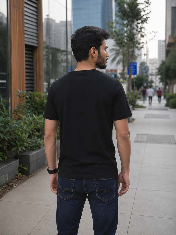 Explore Black Classic Fit T-Shirt Graphic T-Shirts Bushirt