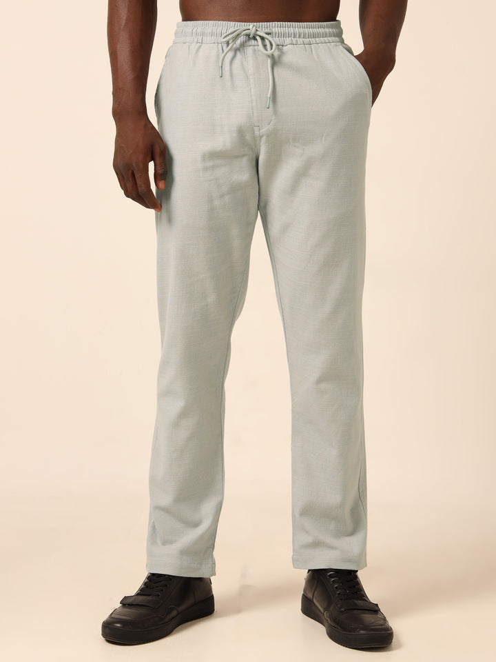 Pastel Grey Linen Trouser