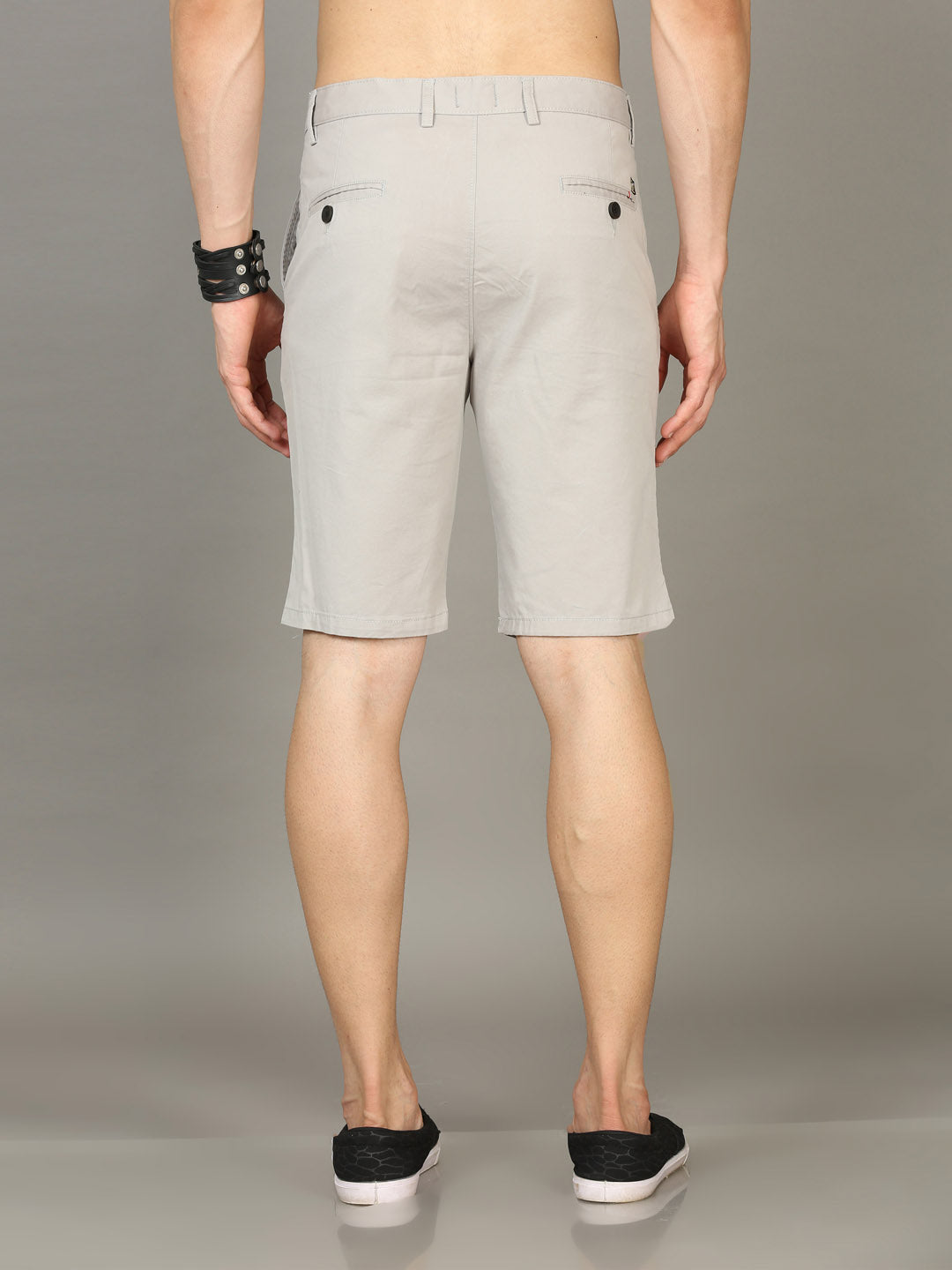 Classic Light Grey Chino Shorts Men's Shorts Bushirt   