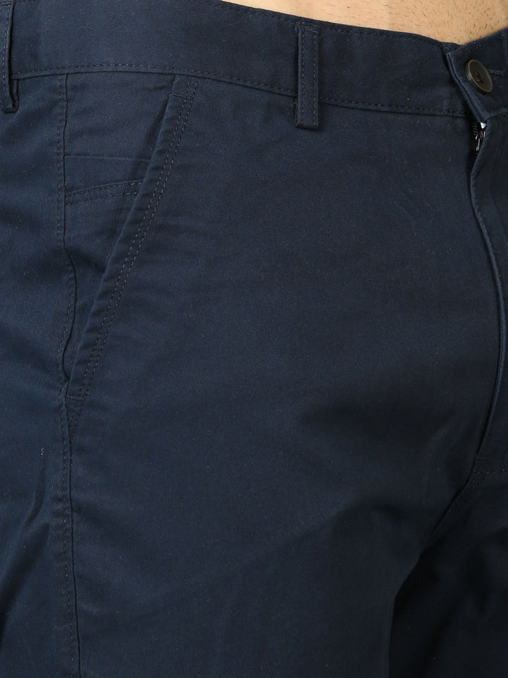 Classic Navy Blue Chino Shorts Men's Shorts Bushirt   