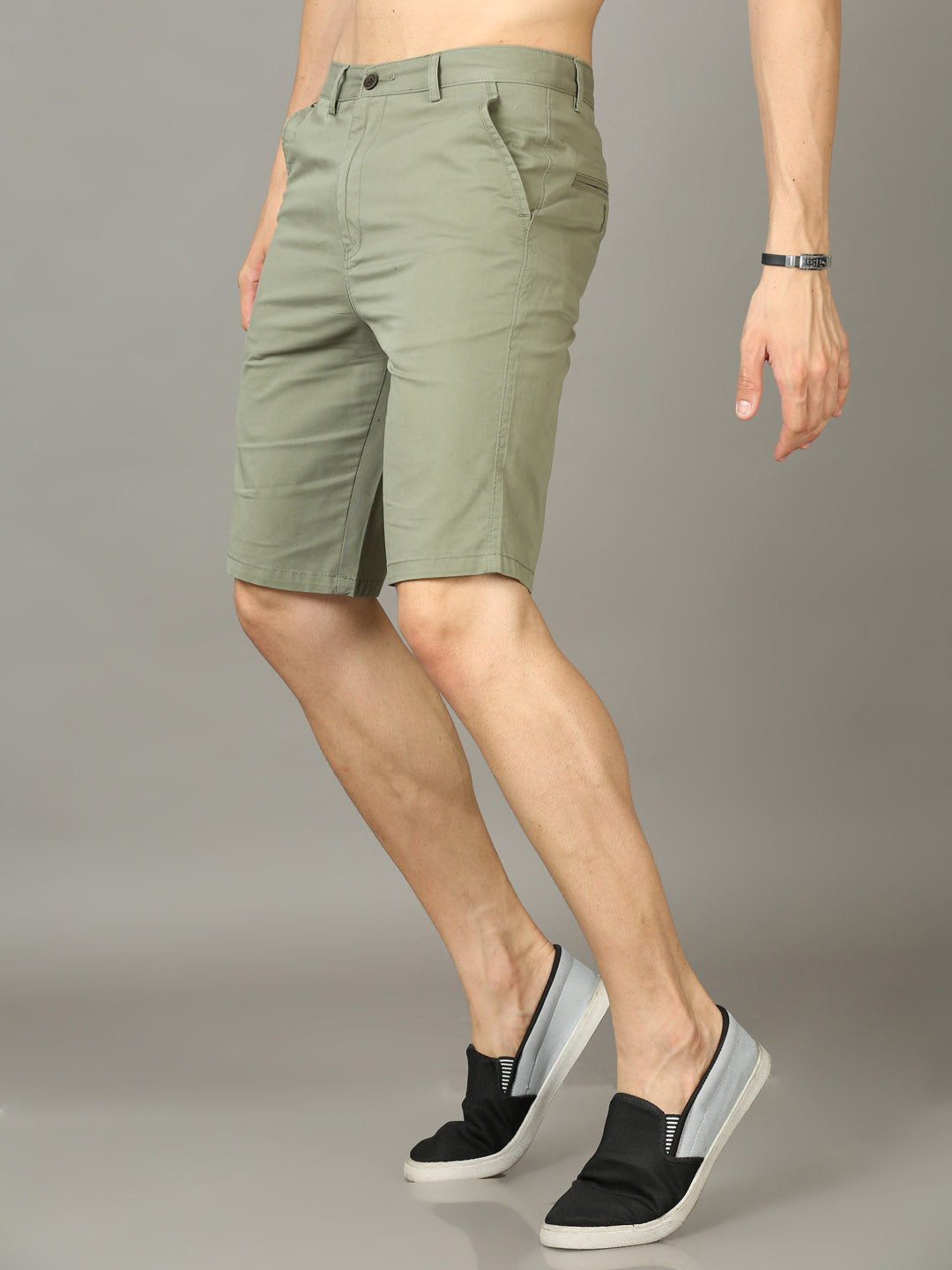 Classic Sage Green Chino Shorts Men's Shorts Bushirt   