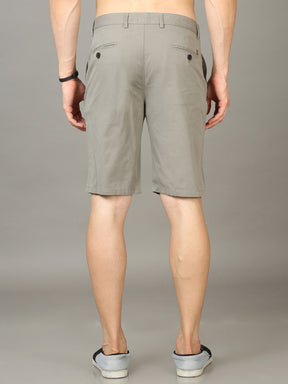 Classic Smoke Grey Chino Shorts Men's Shorts Bushirt   