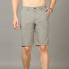 Classic Smoke Grey Chino Shorts Men's Shorts Bushirt   