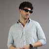 Misty Grey Printed Shirt Printed Shirt Bushirt   