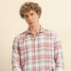 Pastel Pink Regular Fit Check Shirt Checks Shirt Bushirt