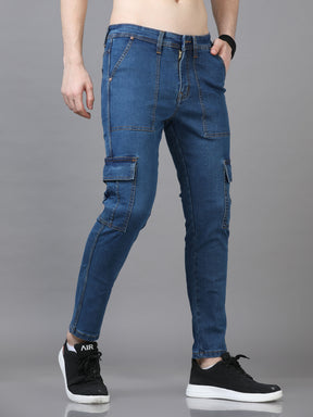 Authentic Stone Blue Cargo Jeans Cargo Jeans Bushirt   