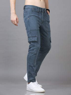 Authentic Pebble Grey Cargo Jeans Cargo Jeans Bushirt   