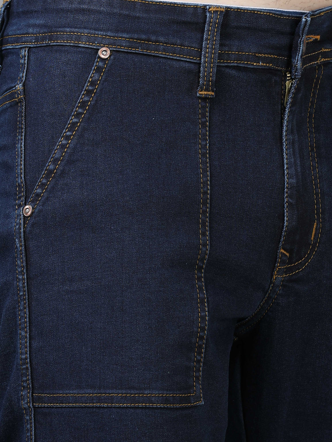 Authentic Mid Blue Cargo Jeans Cargo Jeans Bushirt   